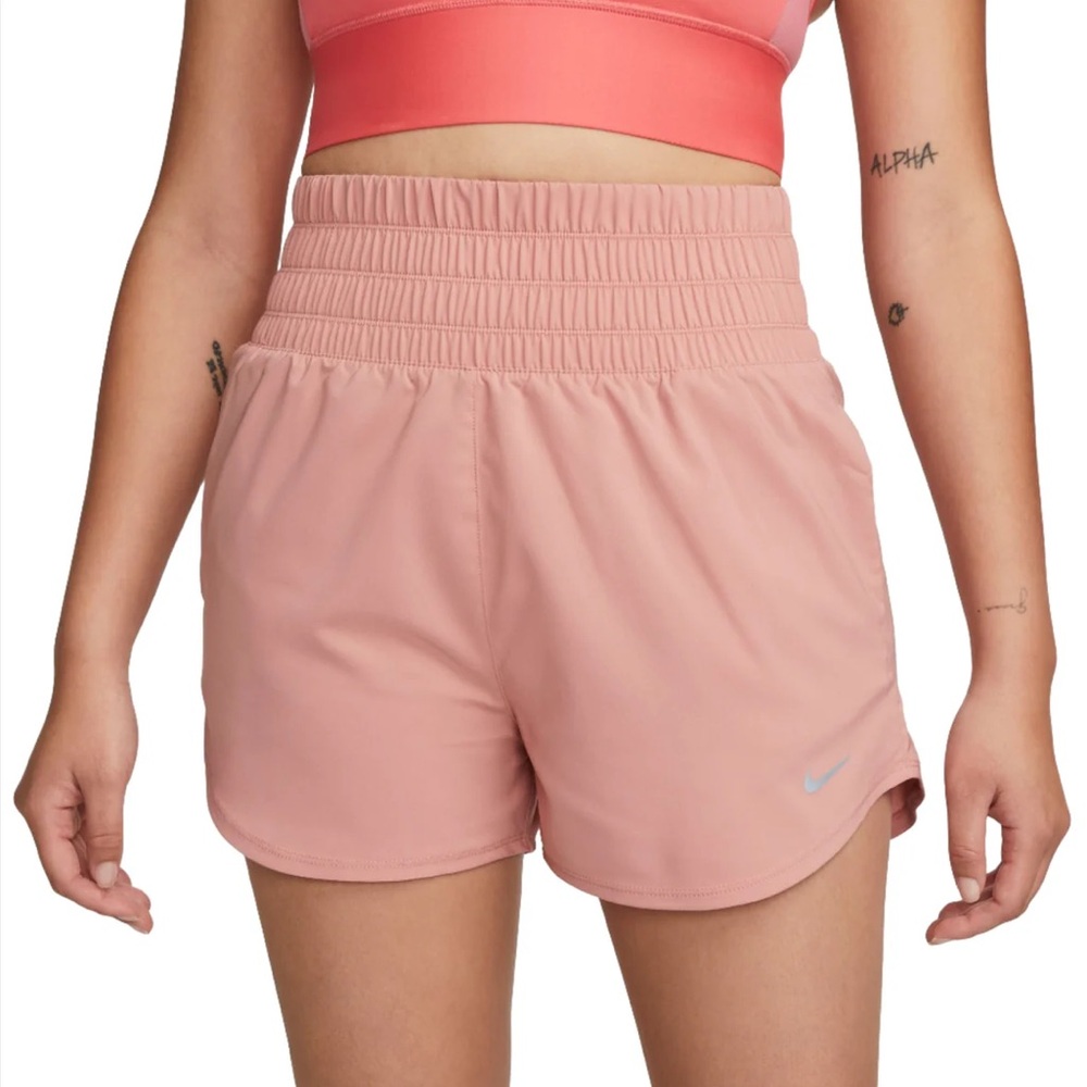 Nike women’s dri-fit one ultra high-waisted 3" shorts